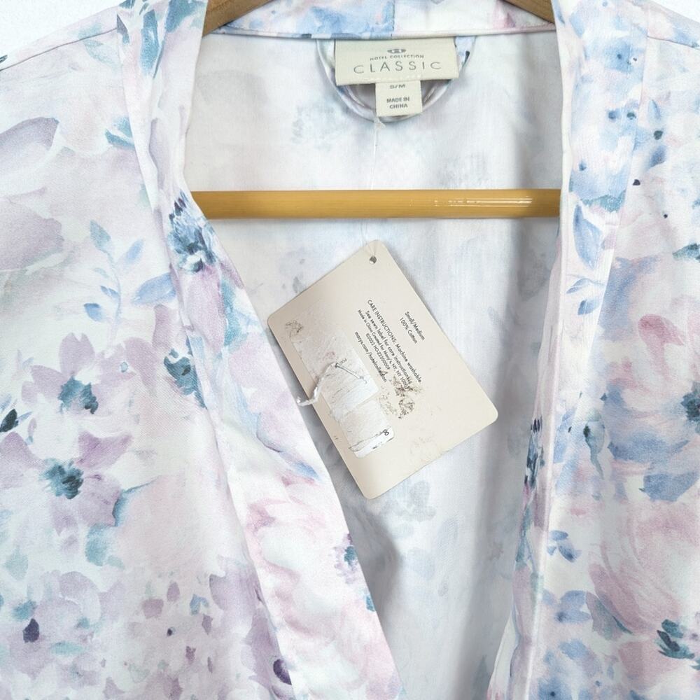 NWT Hotel Collection Classic Floral Kimono Robe Size S/M - Picture 5 of 6